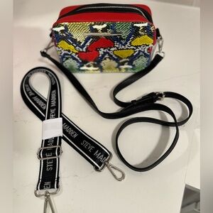 NWOT Steve Madden Faux Snakeskin Crossbody Bag